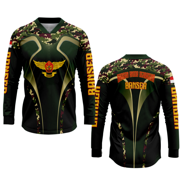 Kaos Baju Pria/anak Jersey Banser FullPrinting 3D Terbaru Kekinian Bisa custom Nama/logo (free Desai