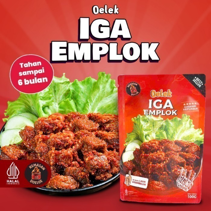 

Iga Emplok Oelek (100gr) / Iga Mercon / Iga Sambal / Oseng Iga