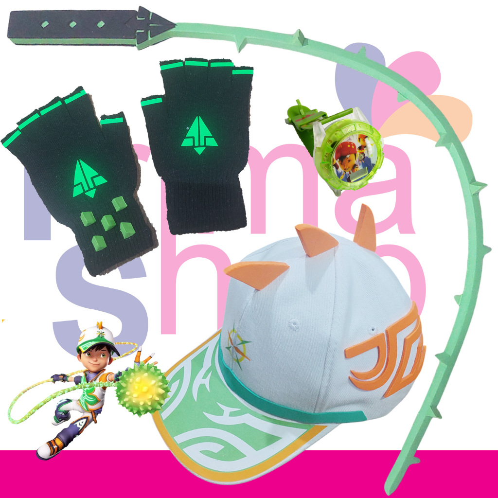 PAKET KOSTUM TOPI BOBOIBOY SORI