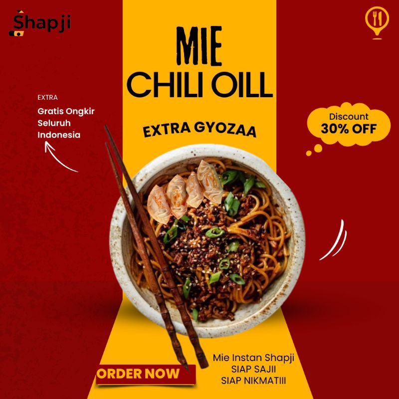 

Mie Chili Oil Extra Gyozaa
