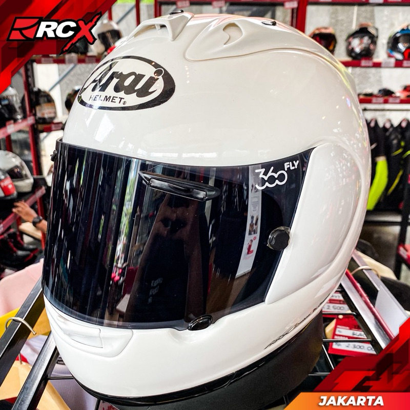 Helm Second Scnd 2nd ARAI RX7-RR4 Glass White Size L