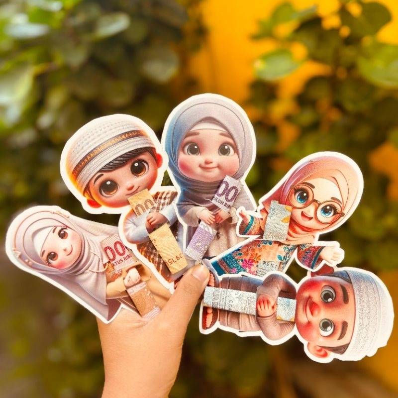 

Amplop Lebaran 2025 viral / Peluk Uang Lucu/ Karakter 3D / Free plastik opp