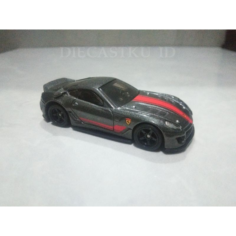 Hot Wheels Ferrari 599XX Dark Grey Loose Ban Karet