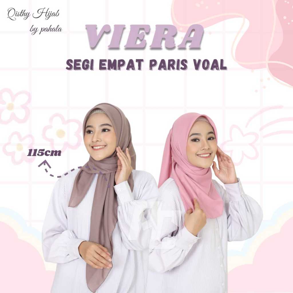 Hijab Segi Empat Paris / Paris Voal Premium / Paris Voal 115 x 115 cm / Hijab Paris Jadul Premium/ H