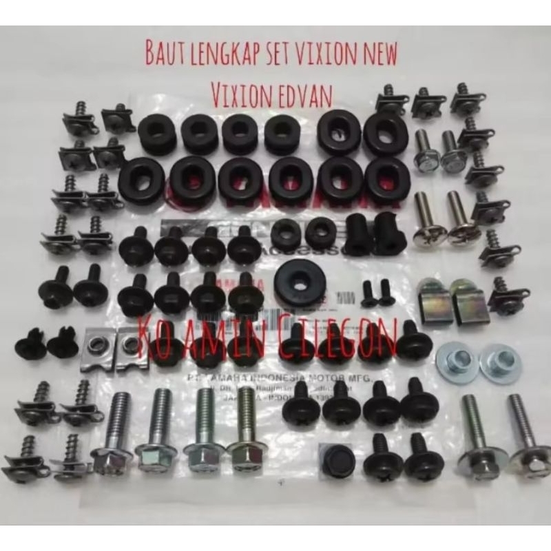 baut lengkap full body set motor yamaha vixion new dan vixion edvan baut lengkap full body set motor