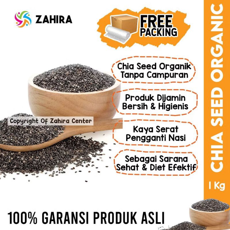 

Chia Seed Premium 1 Kg Mexico Kualitas Terbaik Untuk Diet Keto Kaya Serat Pengganti Nasi Shirataki