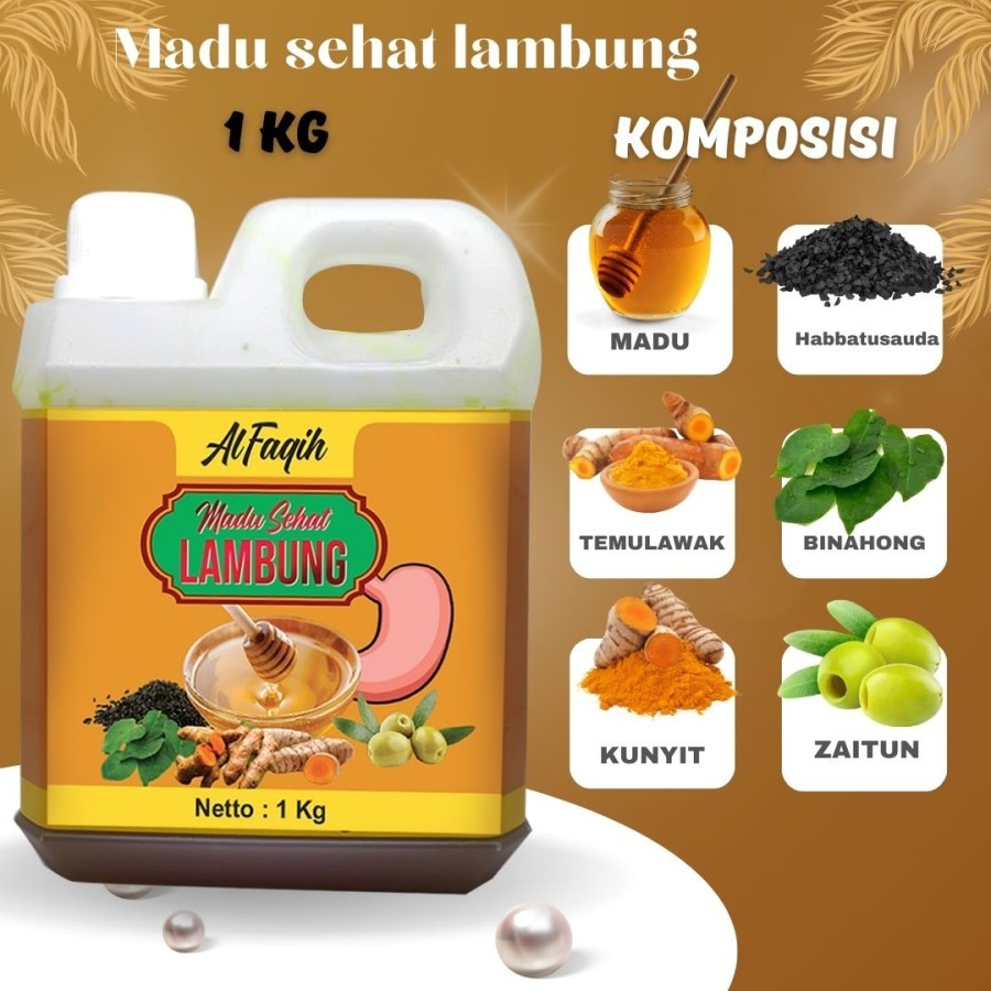 Madu Lambung Al Faqih 1Kg - Madu Sehat Lambung gerd asli Madu Untuk Kesehatan Lambung Gerd & maag