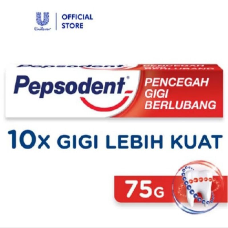 PEPSODENT Pasta Gigi Pencegah Gigi Berlubang ANTICAVITY Toothpaste 75gr