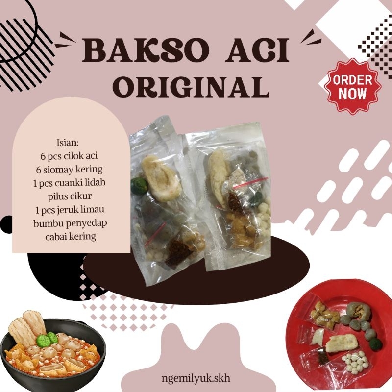 

PAKET USAHA BAKSO ACI (12 PCS) harap baca deskripsi