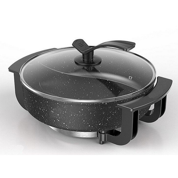 Panci Shabu Listrik Idealife IL 116a Steam Pot Hot Pot Bulgogi Pan Electric Low Watt Grill 2 in 1 St