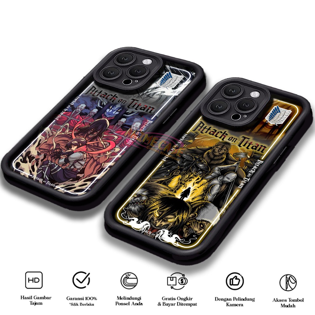 Case OPPO A1K A1 PRO 5G A3S A3X 4G A3 5G 2024 A3 PRO 5G 2024 Anime Cae Motif AOT2 Casing Hp 2D Gloss