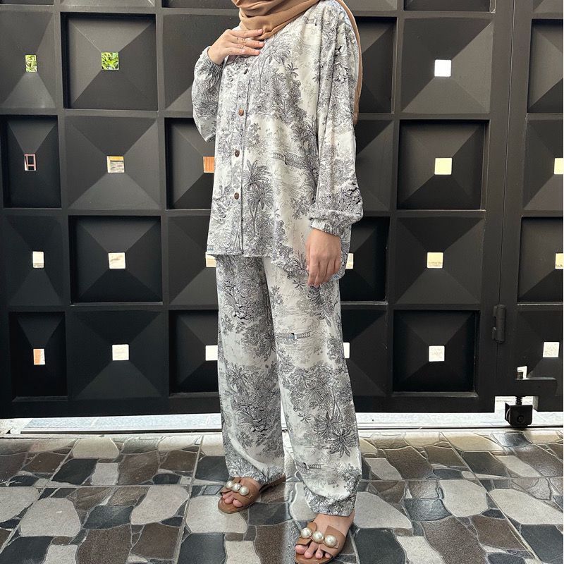 One set Jumbo / setelan rayon Jumbo/ One set wanita / One set Jumbo / One set wanita jumbo / setcel