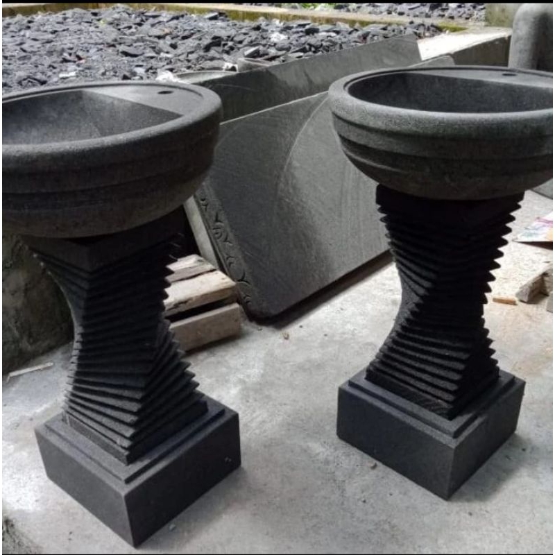 WASTAFEL CUCI TANGAN BATU ALAM MINIMALIS