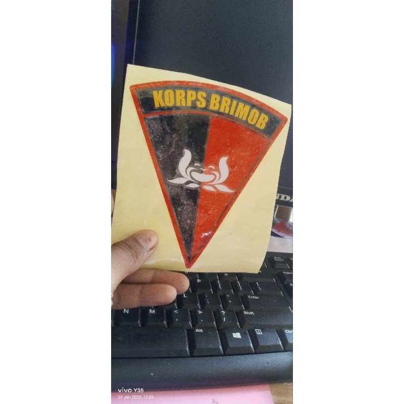 Sticker Stiker Propam Besar reflektif menyala stiker cutting variasi