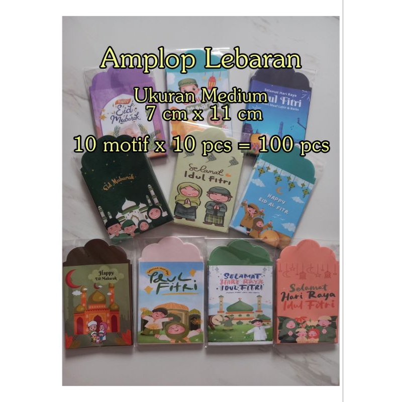 

Amplop Lebaran 2025 medium 100 pcs / 90 pcs