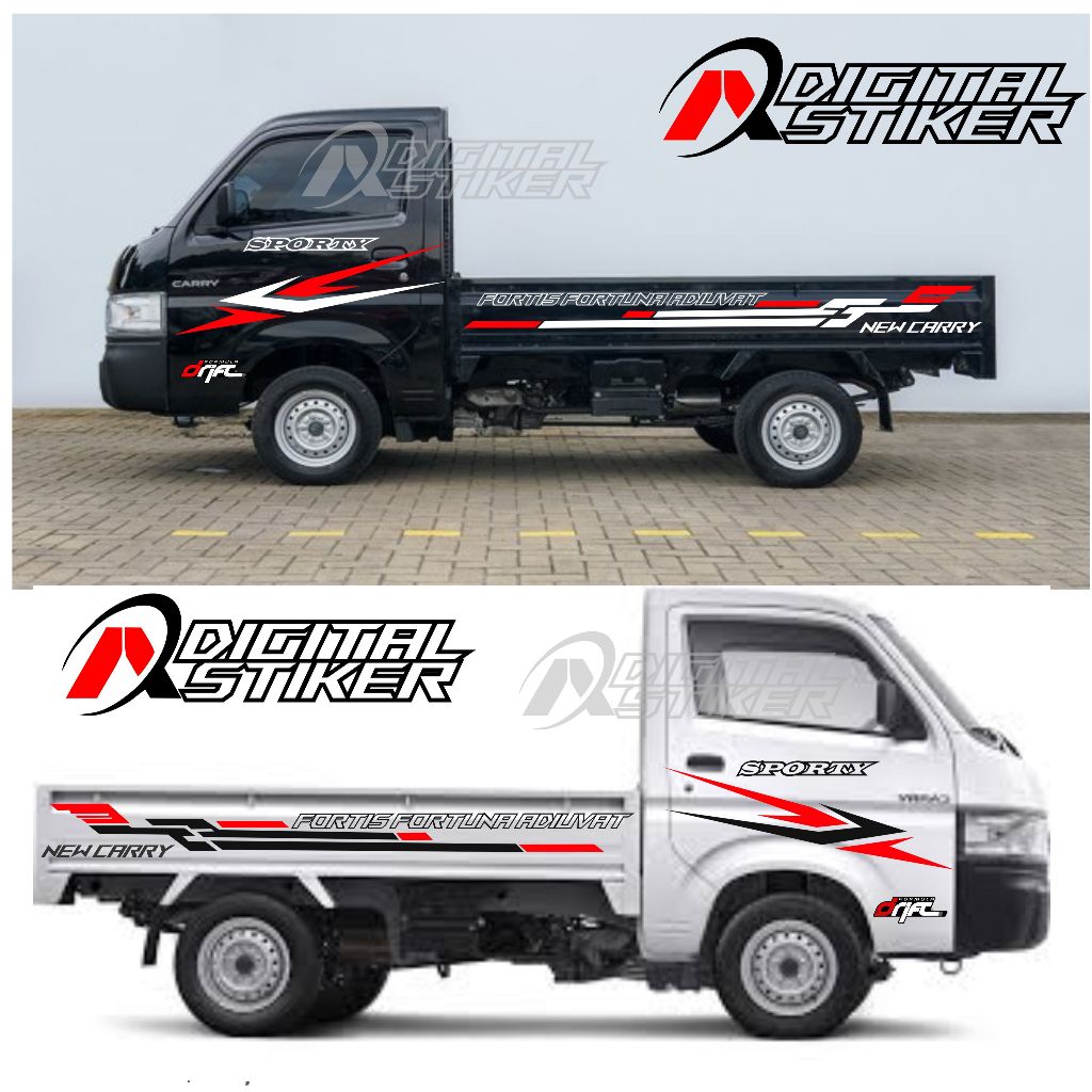 Stiker mobil pickup new carry stiker body samping mobil pickup new carry terlaris