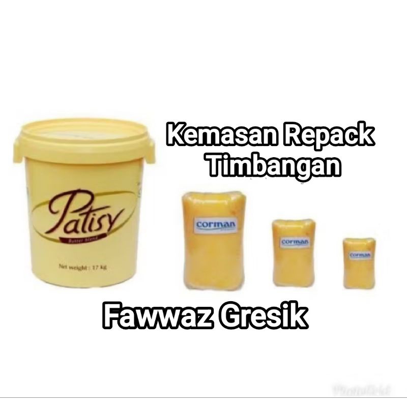 

Corman Patisy Butter Blend 1Kg / Butter Mentega Import Kualitas Wisman / Patisy Corman Butter 1Kg