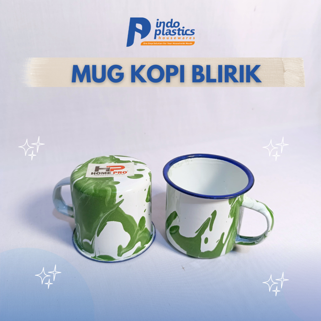 Cangkir/Mug/Gelas Enamel Blirik Tanpa Tutup/Cangkir Kopi Jadul/Gelas Kopi Cantik Murah