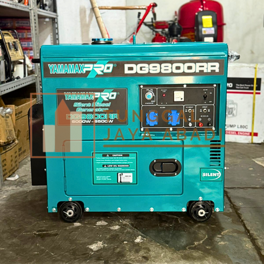 Genset/Generator Diesel Silent Solar Yamamax Pro DG9800RR (DG 9800 RR) - 6500 Watt