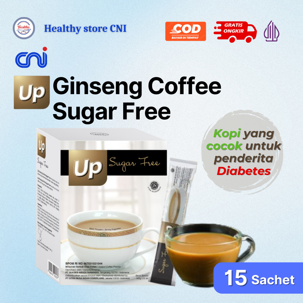 

CNI Kopi Up Sugar free aman untuk diabetes