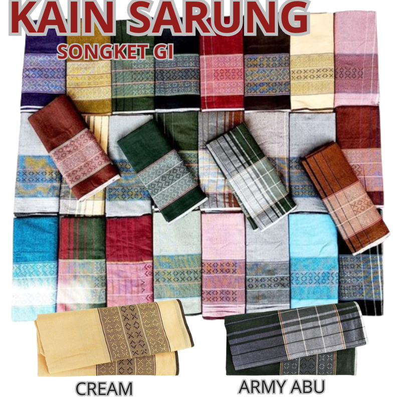 Kain Sarung Muslim Songket GI Sarong Muslim Pria Dewasa Eksklusif Premium Perlengkapan Ibadah Sholat
