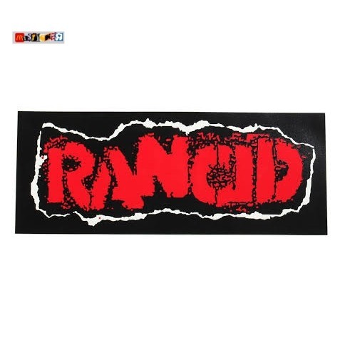 

sticker band Rancid logo stiker punk rock ska