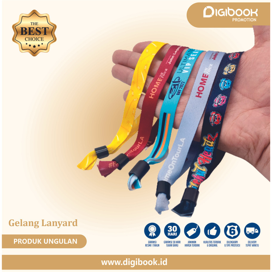 Custom Cetak Gelang Tiket Wahana / Gelang Tiket Konser / Gelang Event Custom / custom Gelang Acara