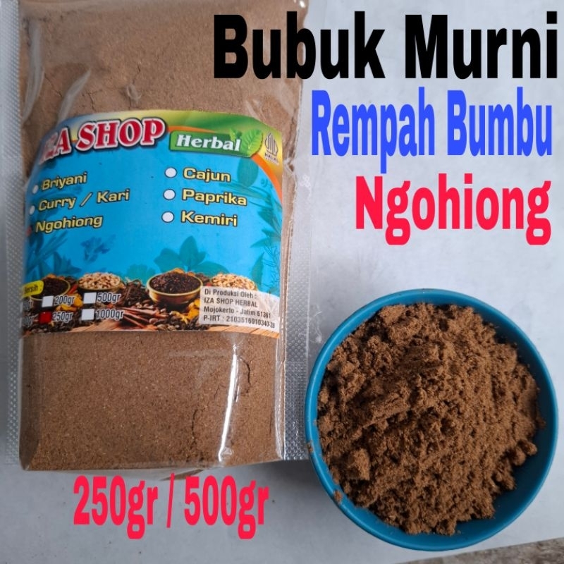 

Ngohiong / Rempah Bumbu Bubuk Murni Ngohiong 500gr