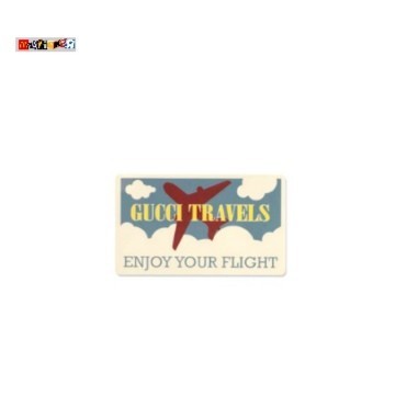 

sticker Gucci Travels enjoy your flight graphic stiker luggage