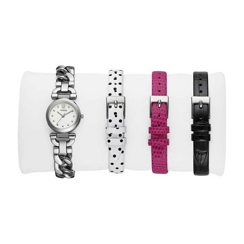 GUESS Ladies Watch EYELET  Interchangeable Straps - W0712L1