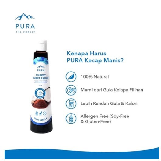

RB Pura Kecap Manis 200 ml - Kecap Manis Kelapa Rendah Kalori - Kecap Manis MPASI Anak