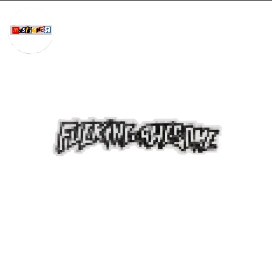 

sticker Fucking Awesome pixel stamp logo diecut stiker jason dill