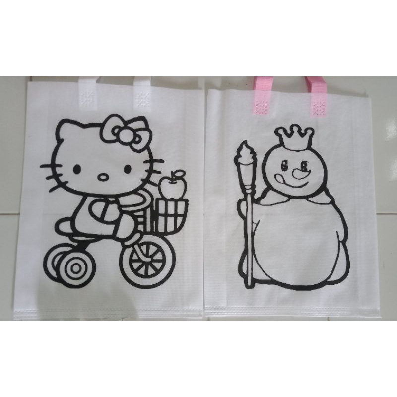 

Tas Spunbond/Goodie bag/Tas Lukis Mewarnai Besar 30x40x8cm