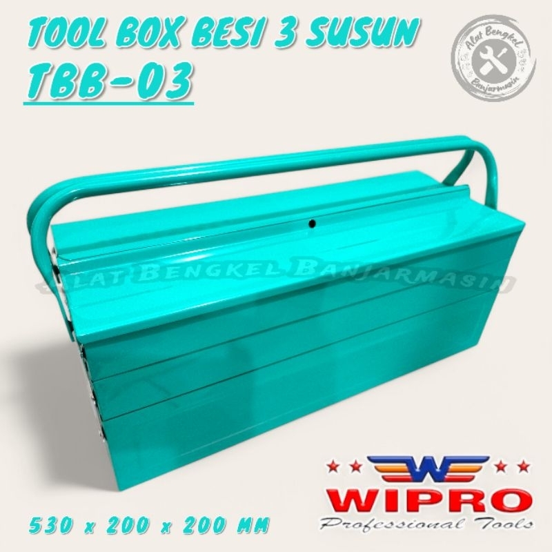TOOL BOX BESI "WIPRO" 3 SUSUN TBB-03 ||TOOL BOX BESI 3 RANGKAP "WIPRO" TBB-03