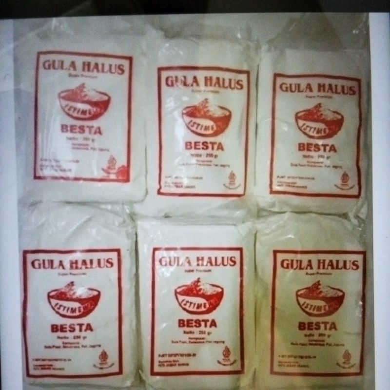 

GULA TEPUNG/ GULA HALUS 250GR PER PCS