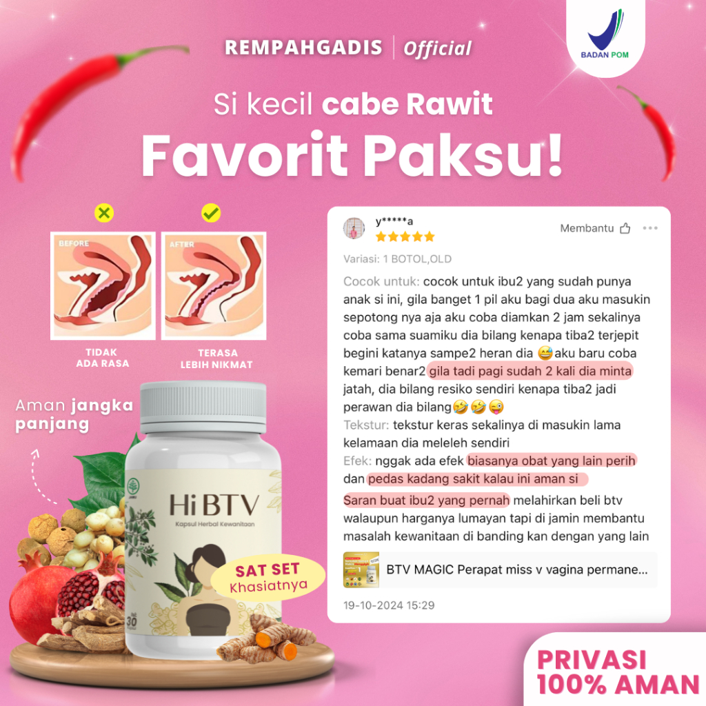 HI BTV MAGIC Suplemen Kesehatan Perapat Miss V