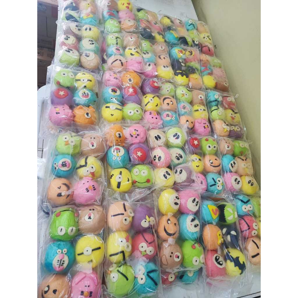 

Karapao Bakpao karakter bapao lucu mix per pack (bapao jumbo) isi coklat lumer