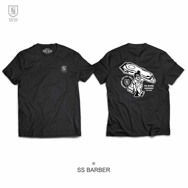 KAOS PRIAUNISEX VESPA SCOOTER CULTURE By RAVESPA || SOFT COMBED 24s || SS.CO MERCH “ SS BARBER “