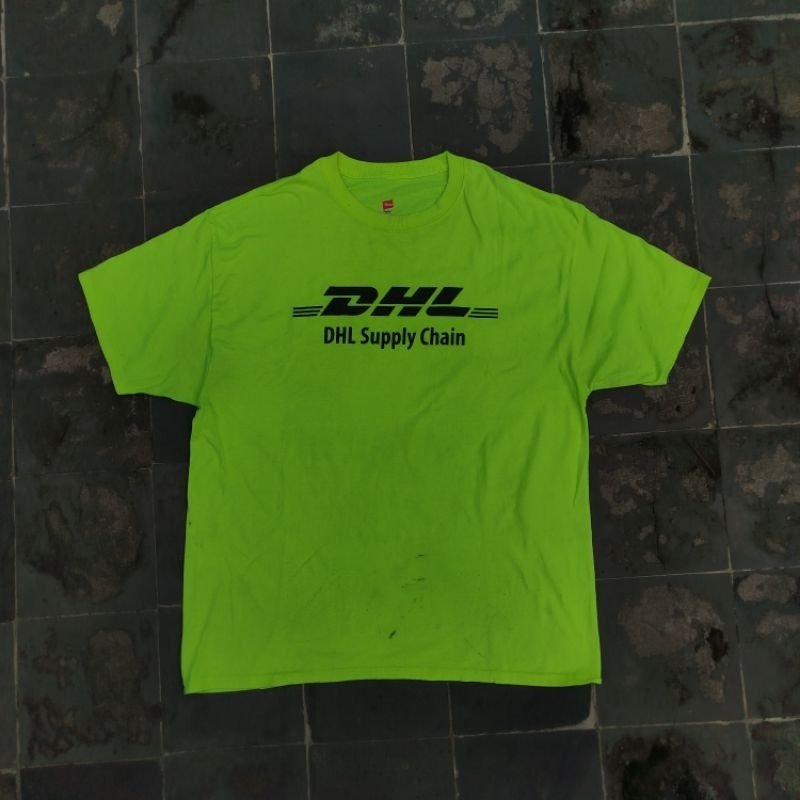 DHL Kaos Hijau Supply Chain Original Second