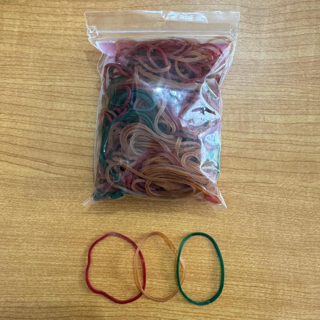 

Karet Gelang Sayur WARNA WARNI CAMPUR BESAR 100Gr Per Pak