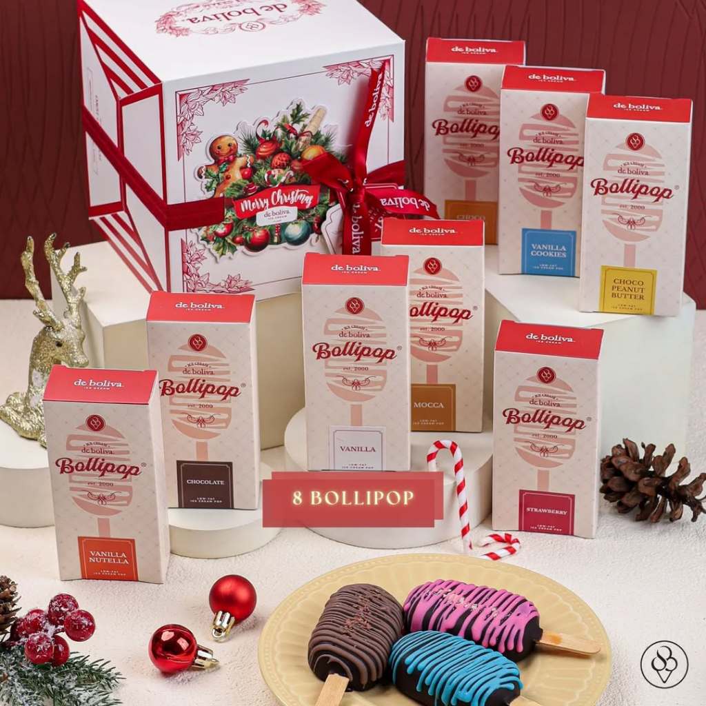 

[ES KRIM] PAKET 8 BOLLIPOP - LOW FAT / RENDAH GULA / BOLLIPOP DE BOLIVA / PARSEL