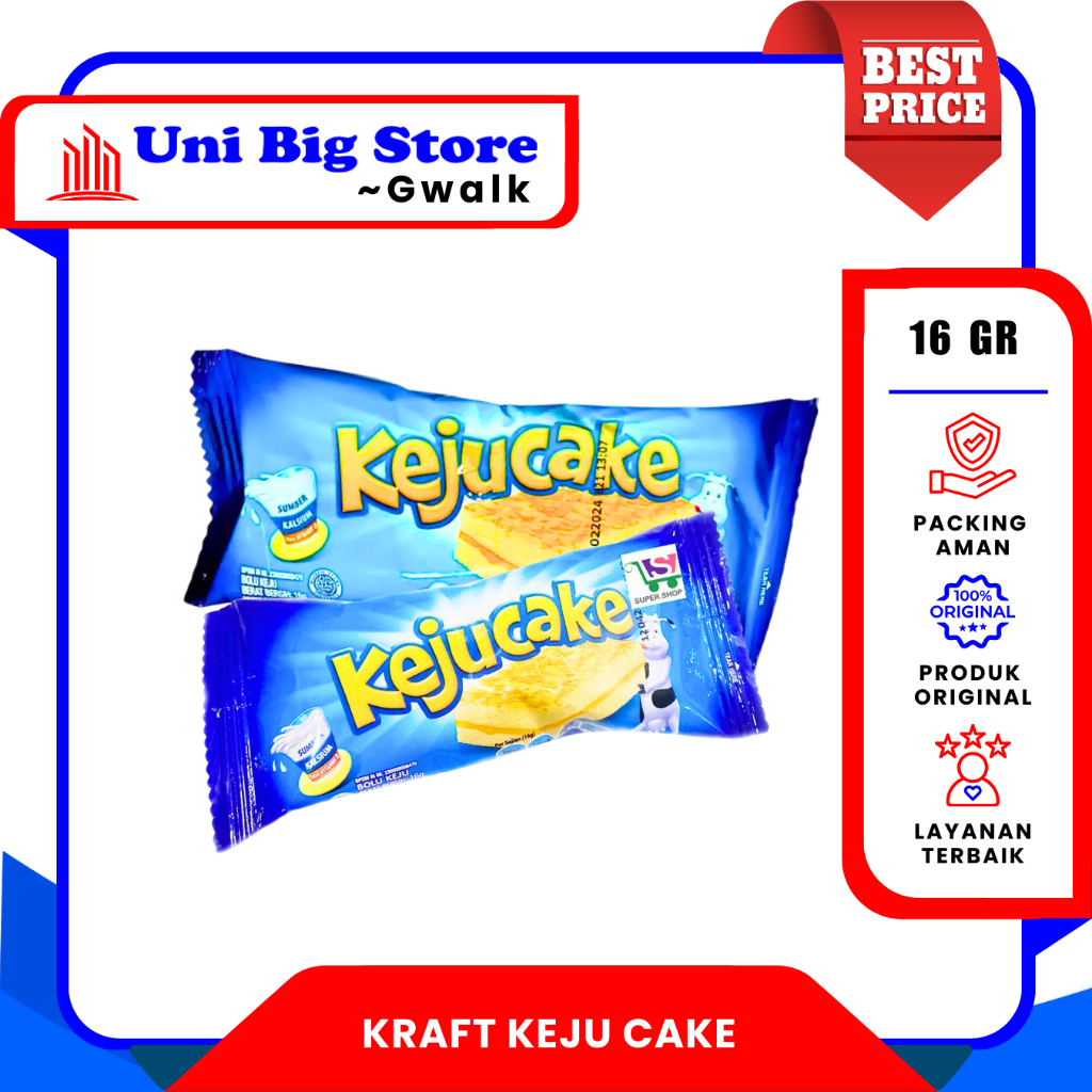 

KRAFT KEJU CAKE BOLU CHEESE KRJU - 16 gr