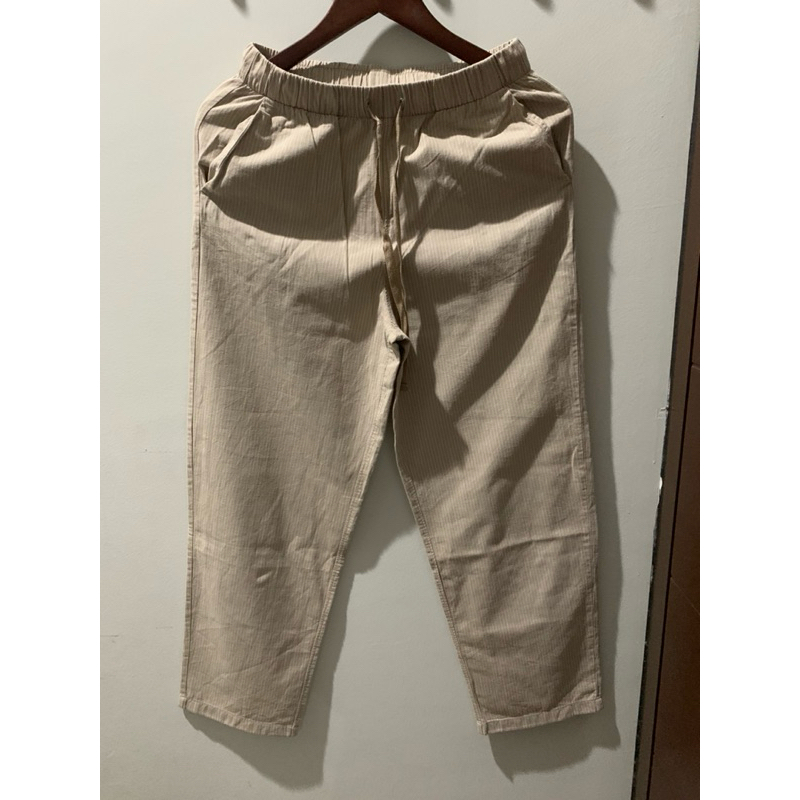 stripe pants - uniqlo