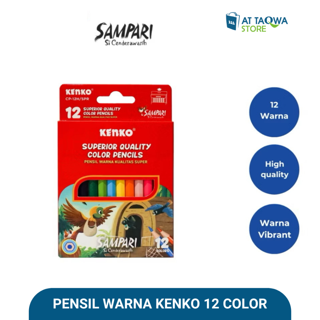 

Pensil Warna Kenko 12 CP-12H Superior Quality Color Pencil