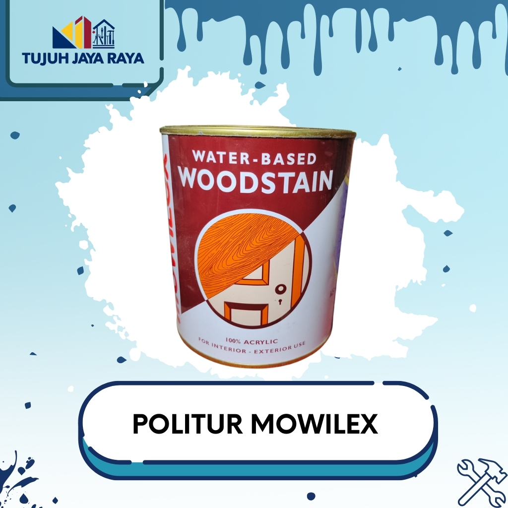 Mowilex 1kg politur kayu campuran air. plitur waterbased