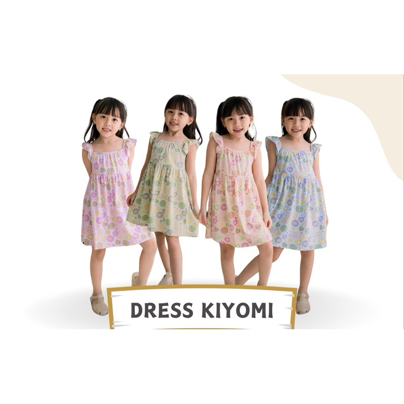 Lucuna Kiyomi - Dress Anak Perempuan [Size 1-5 Tahun]