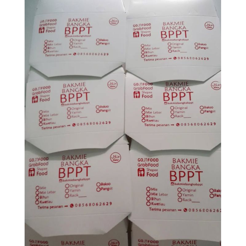 

packaging box makanan custom