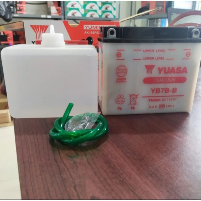 Aki Motor Tossa Hercules, Jaguar,Tiger GM7B BA. Accu Basah Yuasa