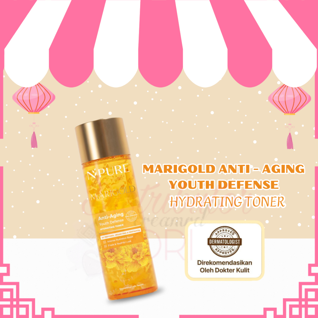 Npure Face Toner Marigold Series (Anti Aging Face Toner) new formula [NPURE TONER MARIGOLD]