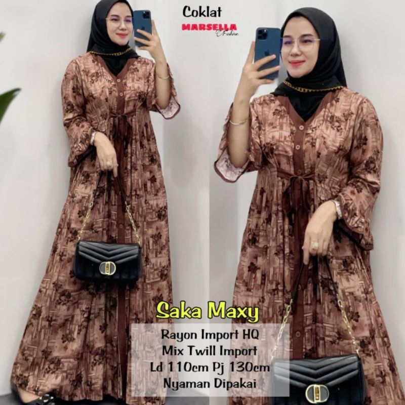 Saka maxy/Dress wanita